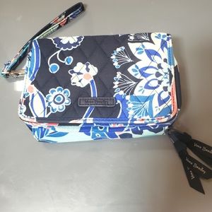 VERA BRADLEY oversized RFID WALLET/clutch IN LOTUS SWIRL PRINT